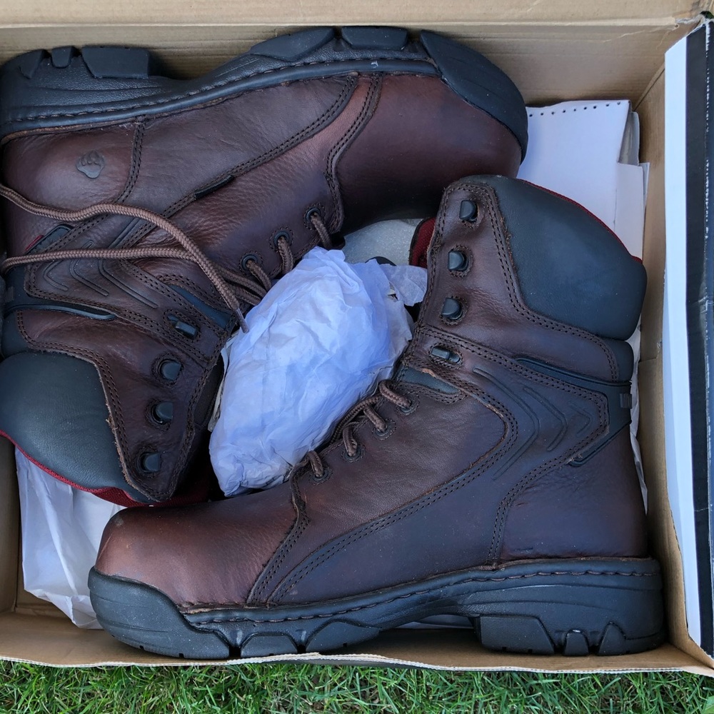 Wolverine Falcon 8” Composite Toe Work Boots Size 8.5 EW